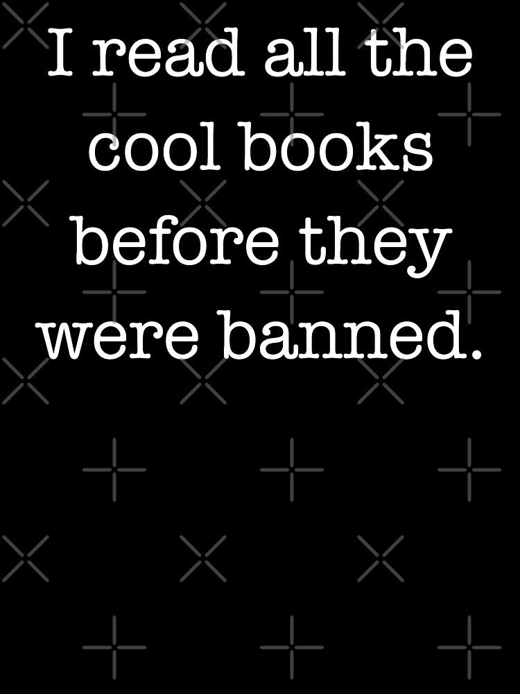 I Read Banned Books Old Bookworm Bibliophile by Huhnerdieb Apparel