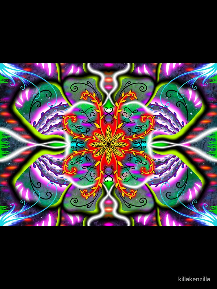 Neon flower portal by killakenzilla
