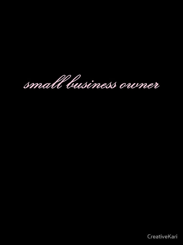 small business owner - pink by CreativeKari