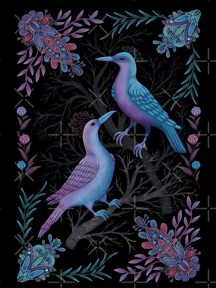 Enchanted Folk Birds by noctilucentia