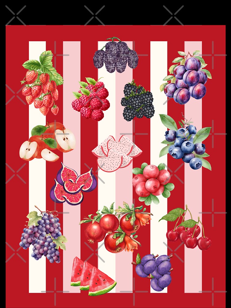 ​Vintage Fruit Watercolor Pattern by HBBS DESIGNS