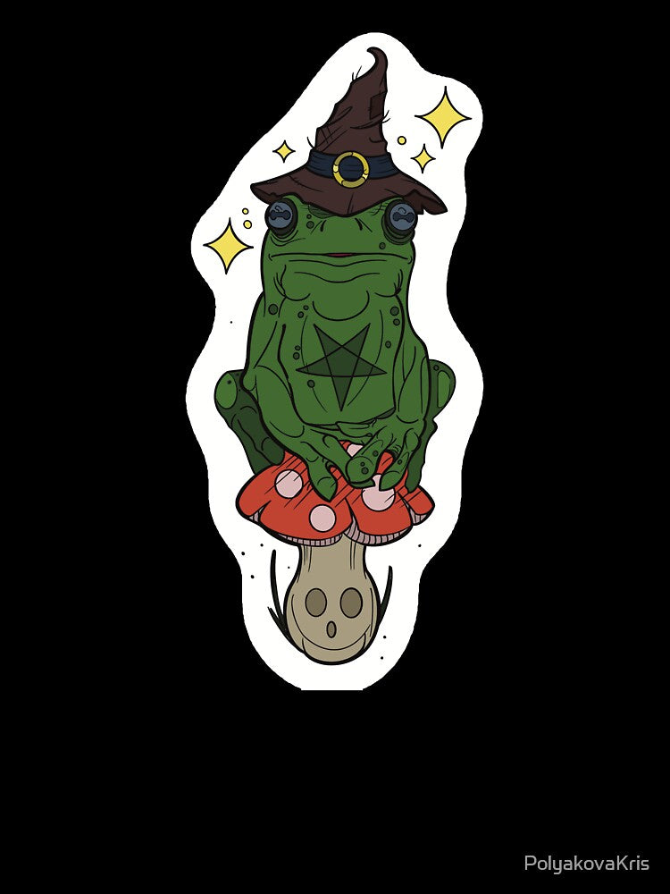 “Magic frog on a mushroom.” by PolyakovaKris
