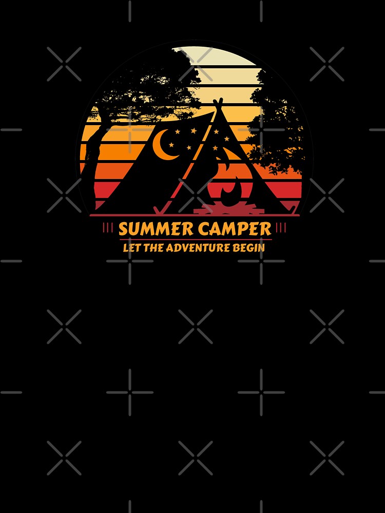 Summer camper Let the adventure begin (Retro, 70s, Camping) by yococo