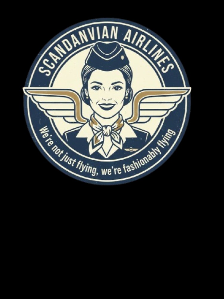 Scandinavian Flight Attendant Aesthetic - Fashionably Flying Graphic by Pixel & Beyond