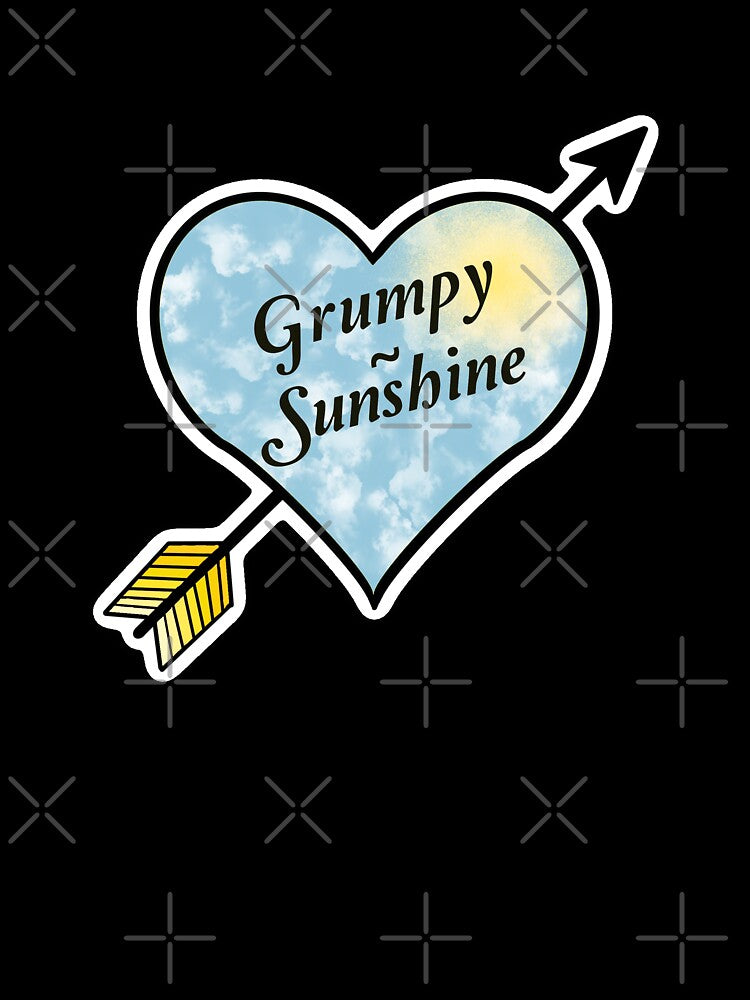 Book Trope Love Heart - Grumpy Sunshine by VHaywardDesigns
