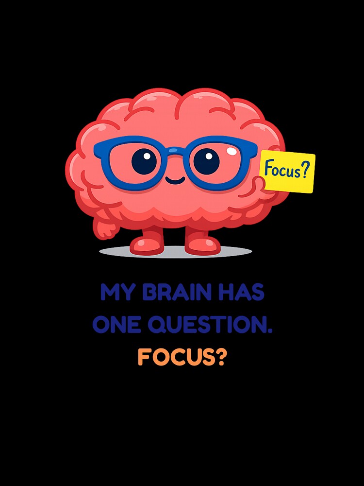 Funny ADHD Brain Focus T-Shirt Neurodivergent Gift by CHAOS_CLUB