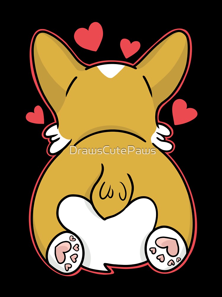 Cute Corgi Butt by DrawsCutePaws