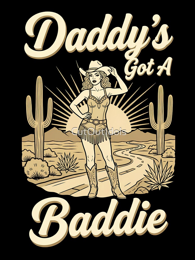Daddy’s Got A Cowgirl Western Rodeo Girl Vintage Country by CutOutIdols