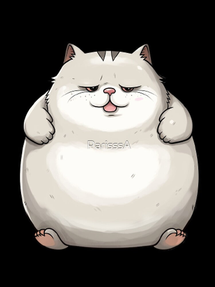 Lazy Fat Cat sticker by ParisssA
