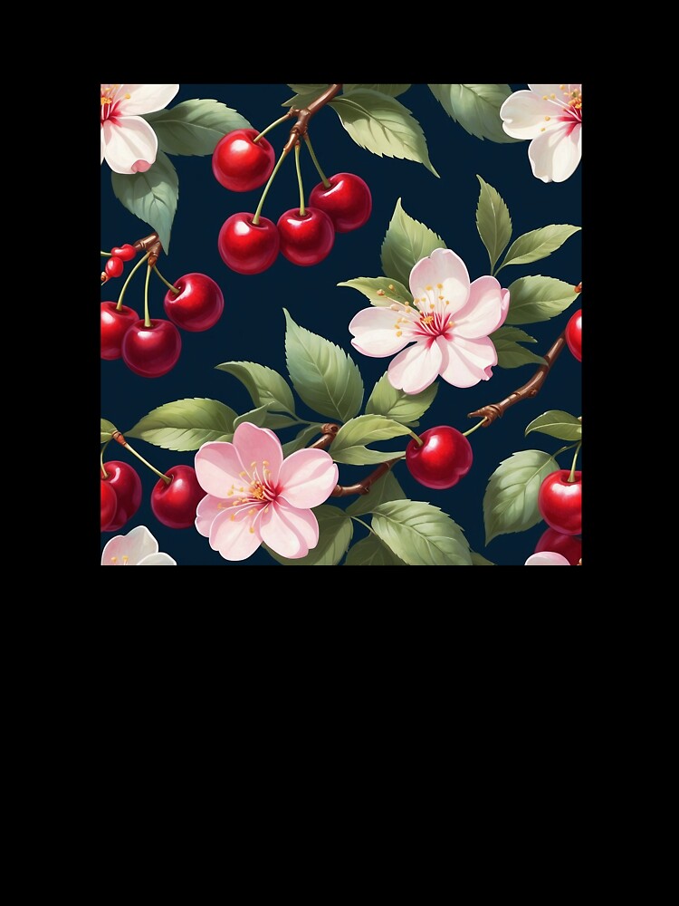 Cherry Blossom Pattern by Vikart Studio