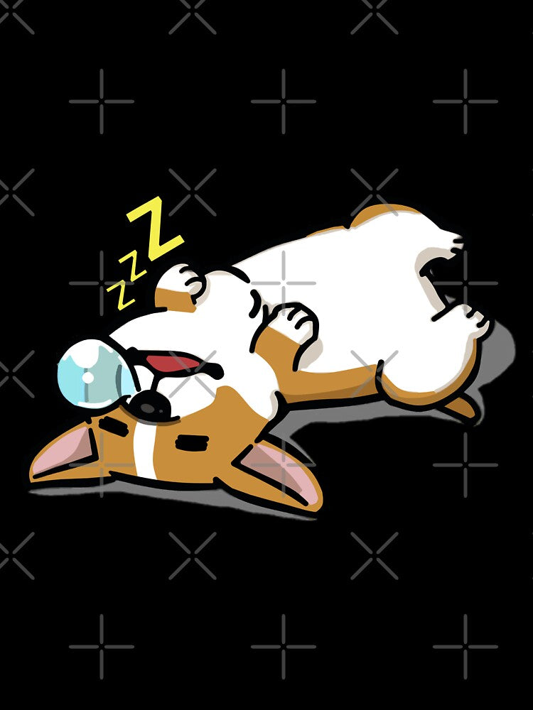 Just Do It Tomorrow Sleeping Corgi by Hustlercredo