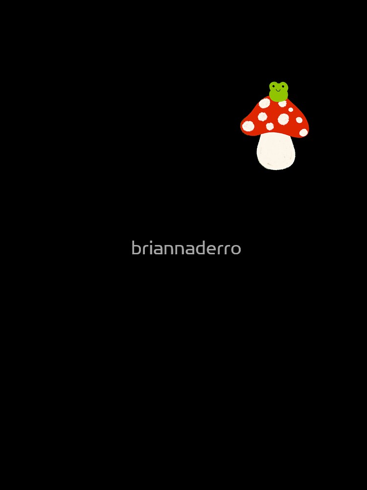 Happy Frog on a Mushroom by briannaderro