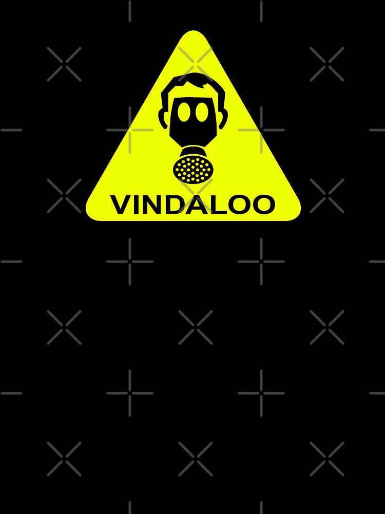 Vindaloo Gas Mask Funny Warning Sign by CreativeTwins