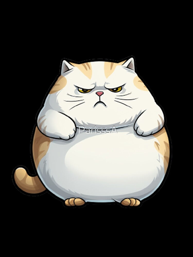 Mad Fat Cat Sticker by ParisssA
