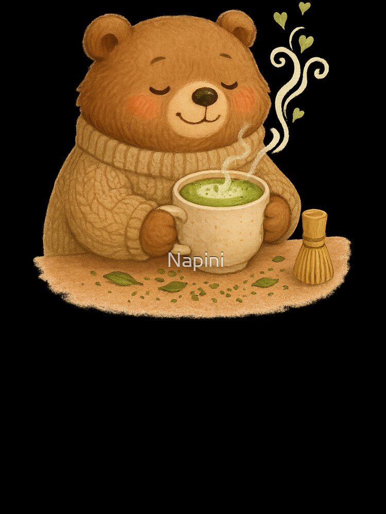 Matcha Bear – Cozy Tea Time Friend by Napini