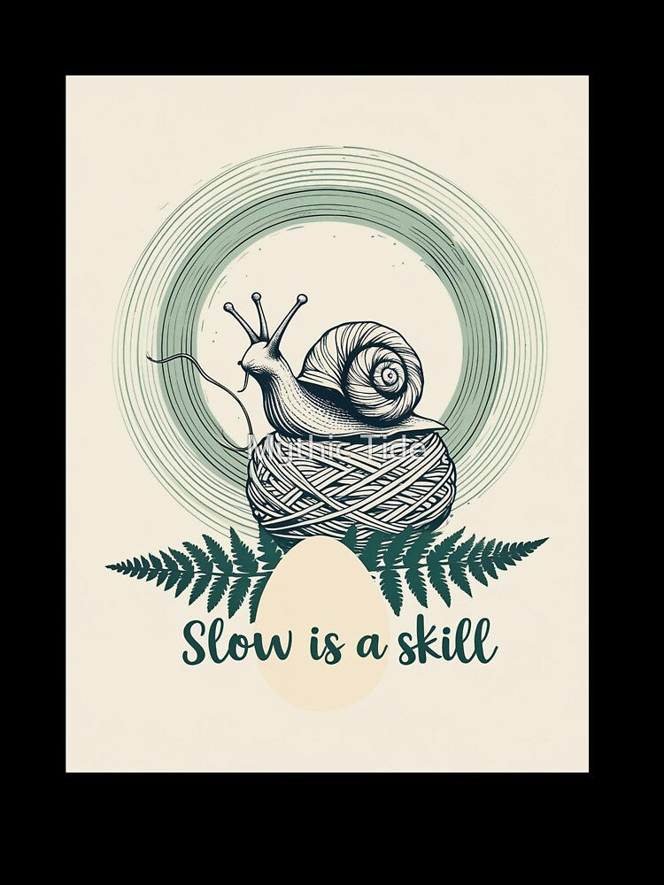 Slow is a Skill – Mindful Crafting and Slow Living Shirt by Mythic Tide