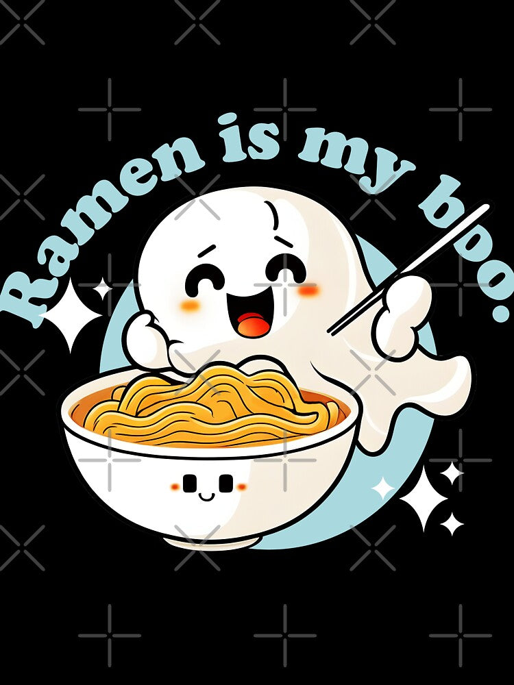 Cute Japanese Kawaii Ghost Ramen Foodie Spooky by Shegohi