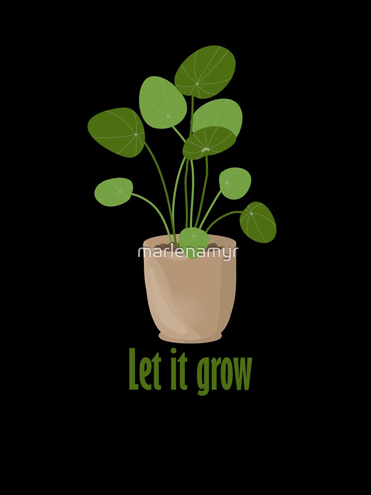 Potted plant with saying by marlenamyr