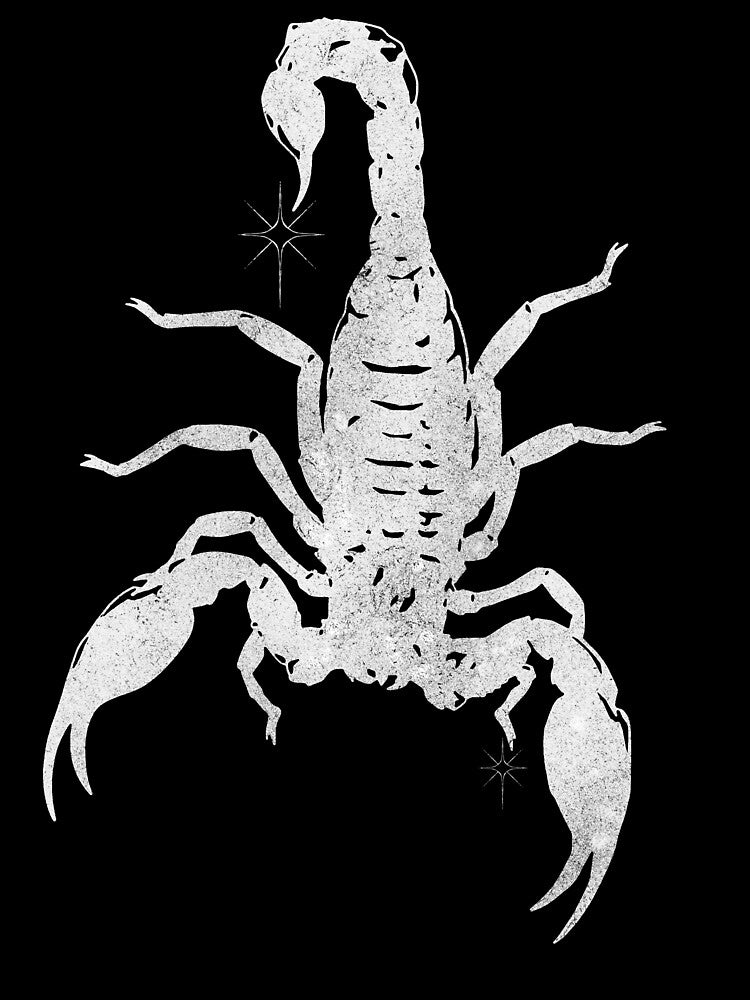 Retro Weathered Scorpion Goth Drawing by Arcane Orchid