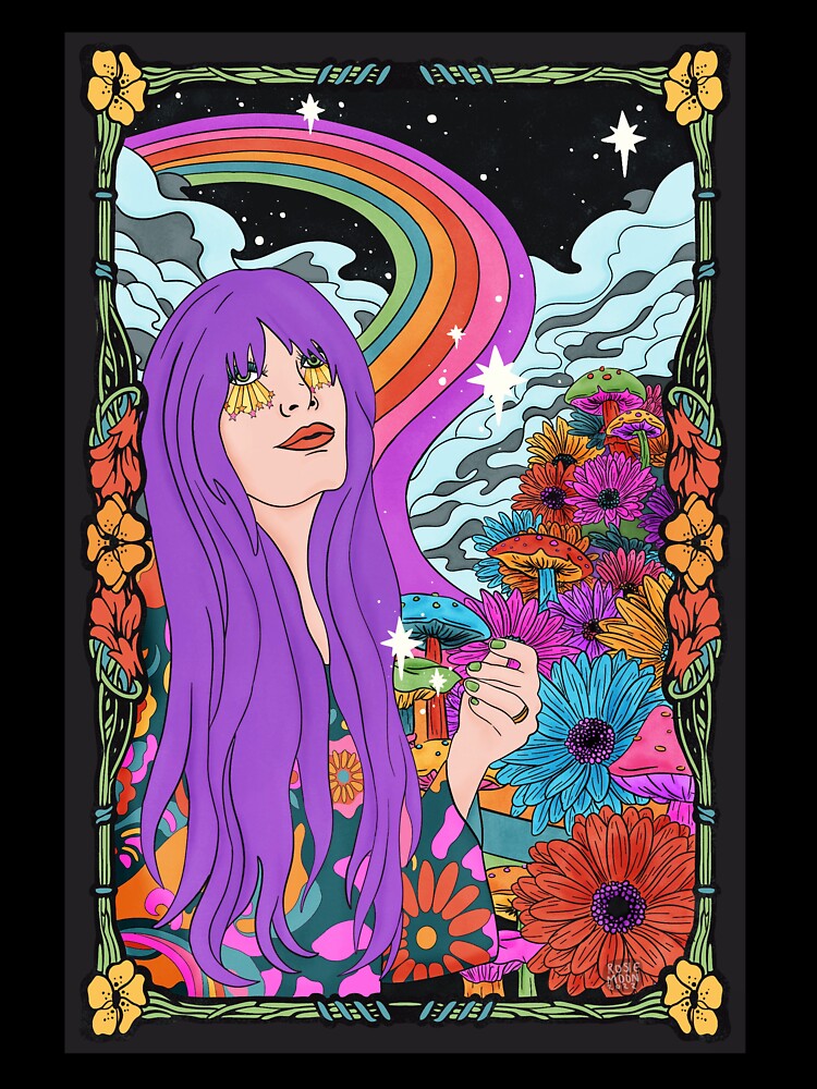 Stay Funky - Trippy Retro Drawing by Arcane Orchid