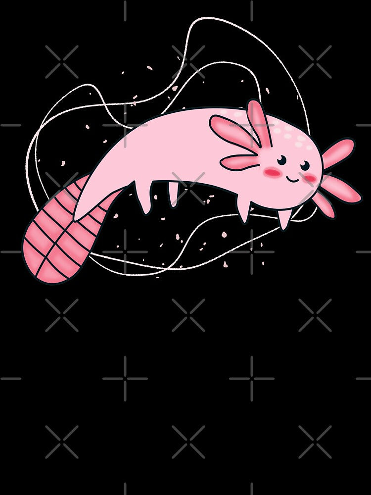 Just A Boy Who Loves Axolotls - Kawaii Axolotl - Cute Pink Axolotl by The Red Nox