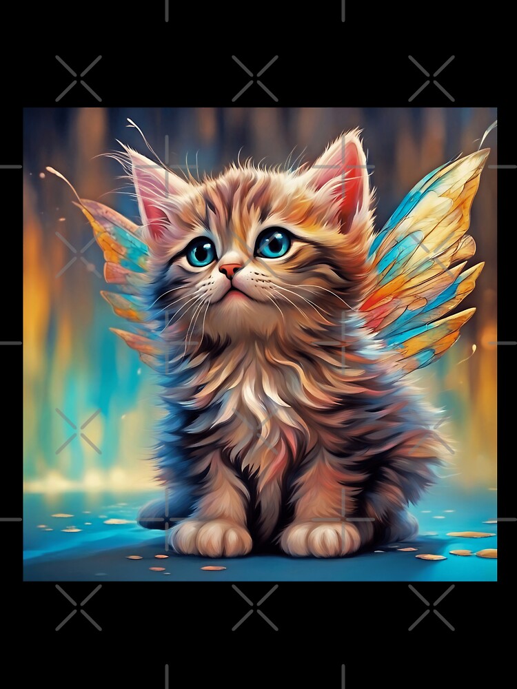 Whimsical Fairy Kitten No. 004 by FaerieFusion