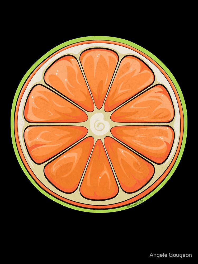 Orange Pattern by Angele Gougeon