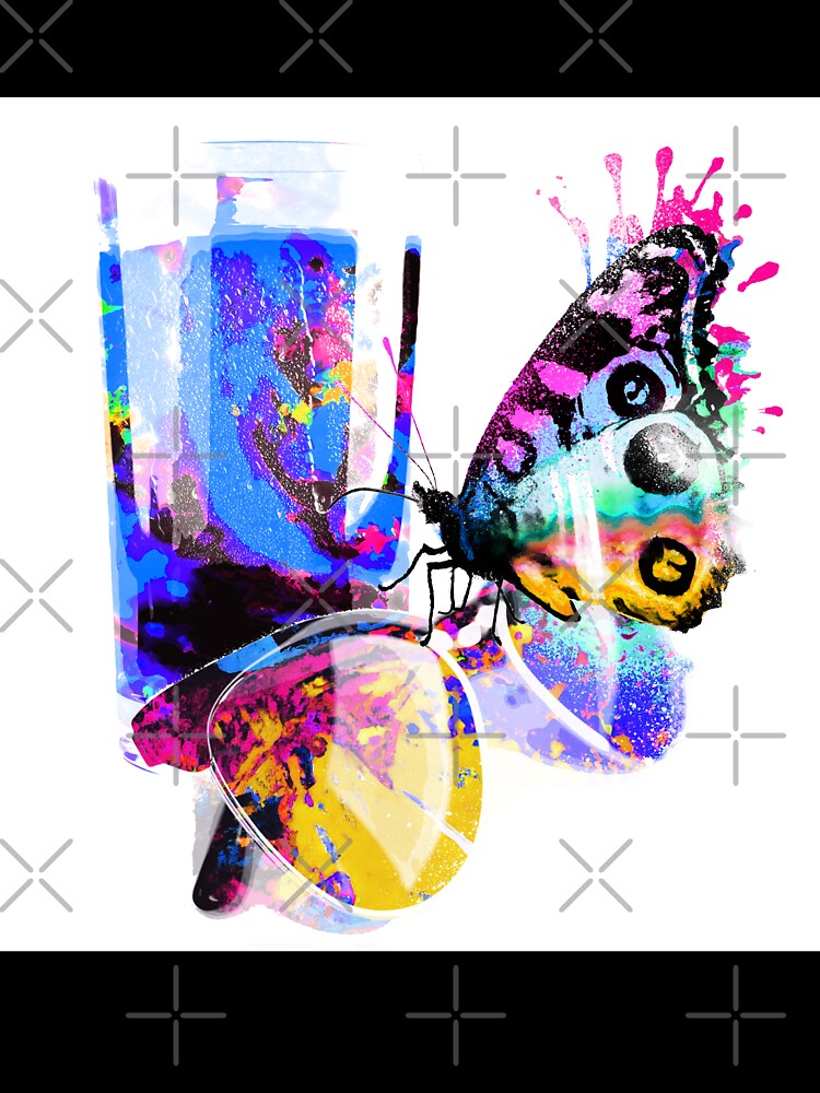 Butterfly #2 - Solid White Background by ArtSea-Bubble