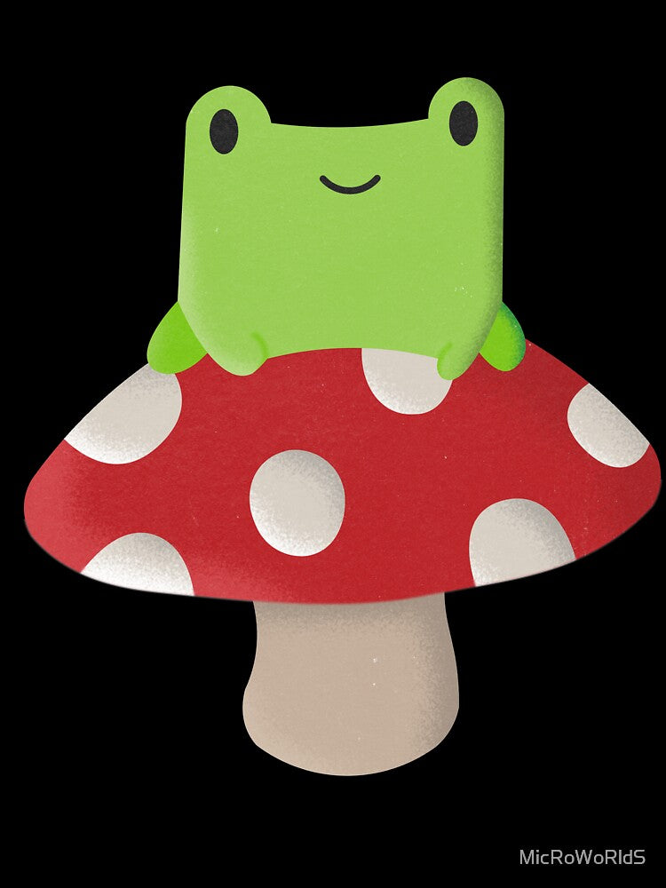 Frog on a Mushroom by MicRoWoRldS