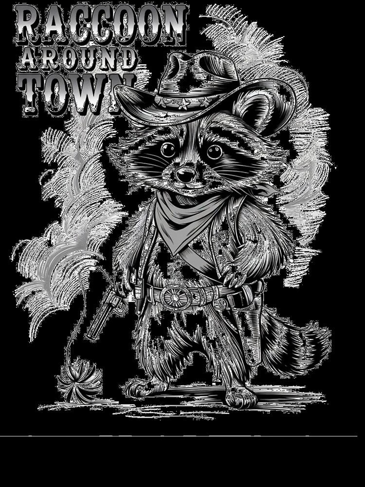 Raccoon around town - Team trash - Trash bandit - Trash life - Trash talker by JansenGS