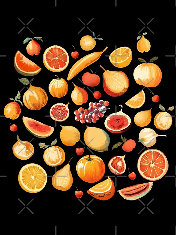 Fruit Illustration Pattern | Retro Style by UnhingedBird