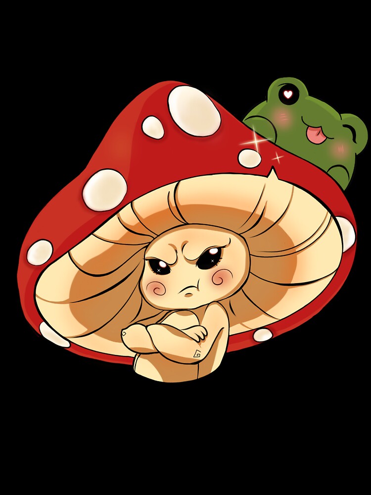 Frog on the mushroom by Meowmeowdesign