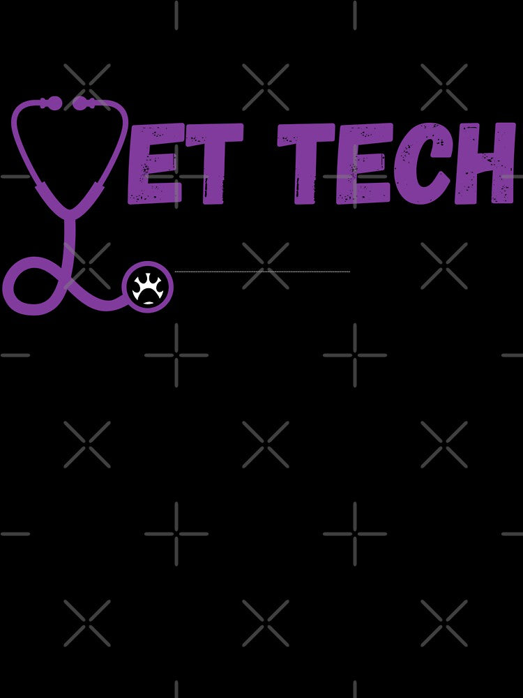 Vet Tech because veterinarians need heroes too: Purple by Rooted Creations
