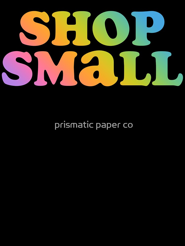 rainbow shop small by prismatic paper co
