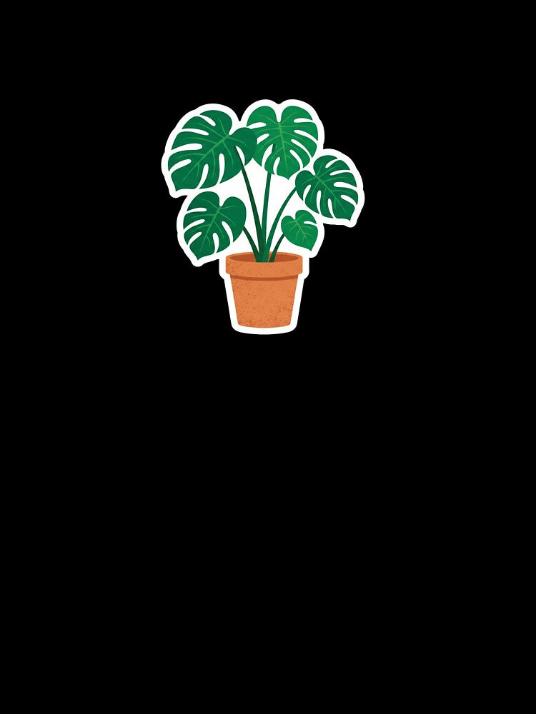 Minimalist Boho Monstera Plant in Terracotta Pot Aesthetic by AuraDraftStudio