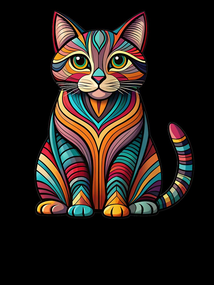 Brightly colored street cat by PholPol1959