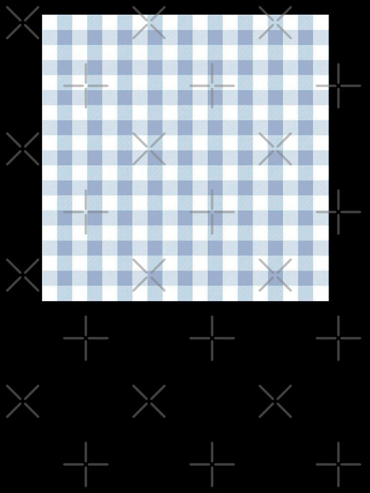 Powder Blue Gingham Print Pattern by Flip & Flop