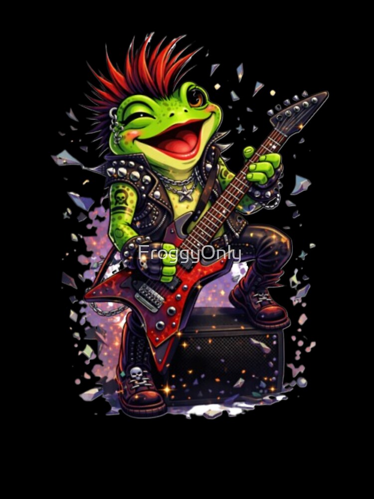 Punk frog on stage by FroggyOnly