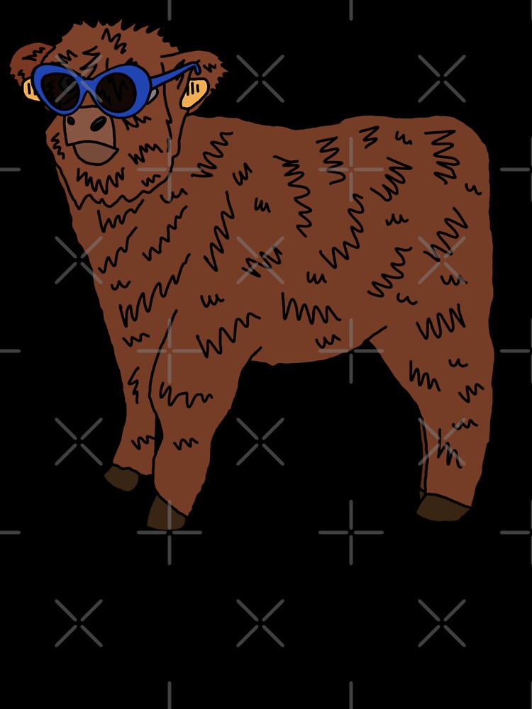 Cool fluffy cow by PeachCatDesigns