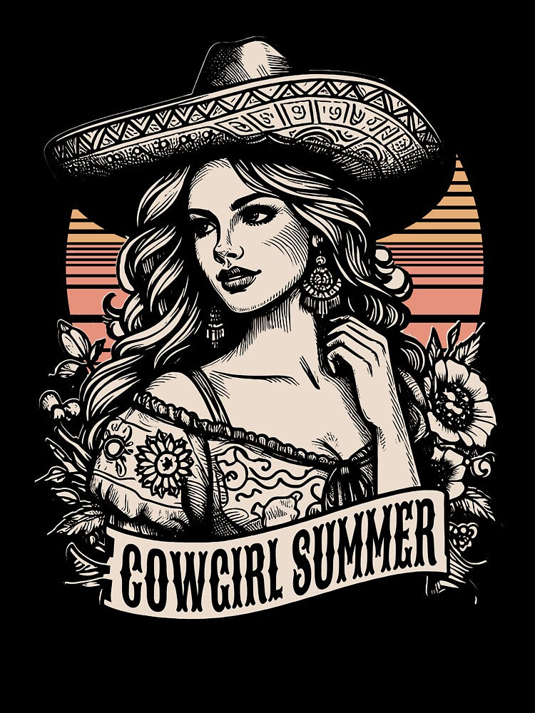 Cowgirl Summer Retro Rodeo by Jcat7