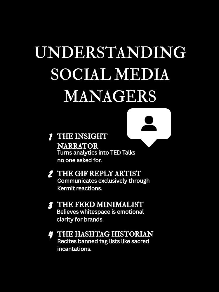 Understanding Social Media Managers Vol. 2 – Hashtags and Heartburn – Black by PsyFlow35