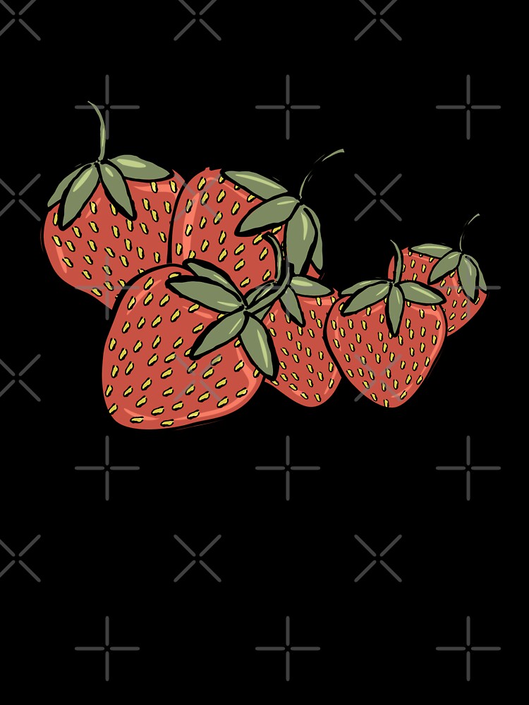Strawberry Pattern by Scrabbly Doodles