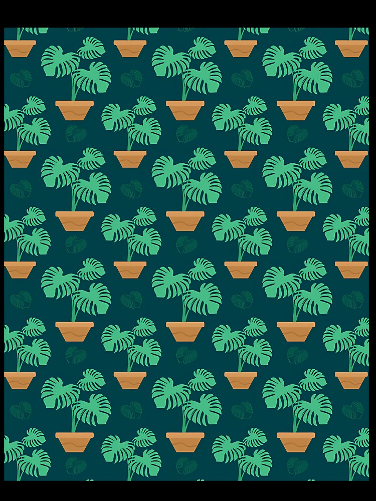 Boho Monstera Plant Pot by afypgzcstc8
