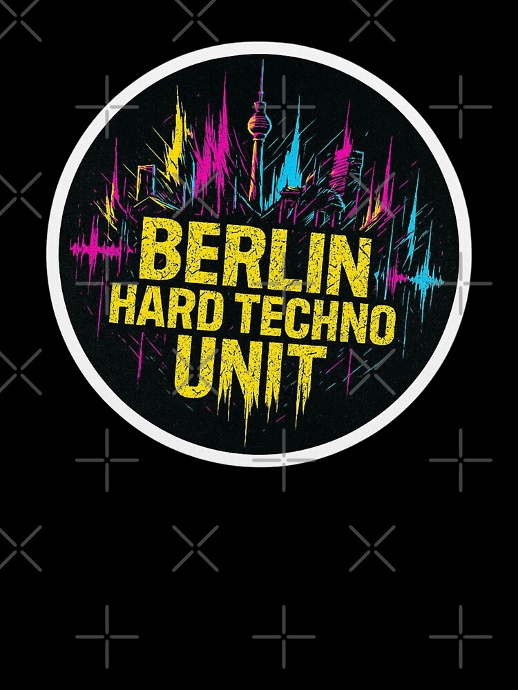 Berlin Hard Techno Unit Urban Rave City Art by |TRSSHOP|