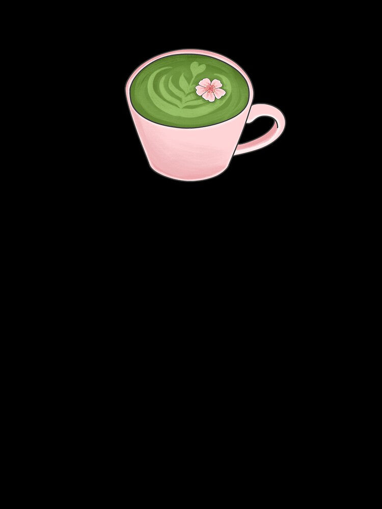 Matcha Girlie Clipart Sticker Sakura PNG by NixDigitalStudio