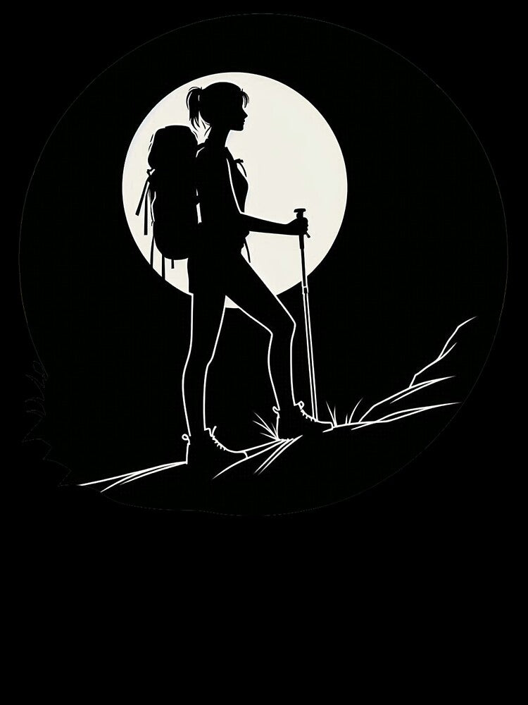 Into The Wild Moonlight - Womens Tee. by PeaktoPrint