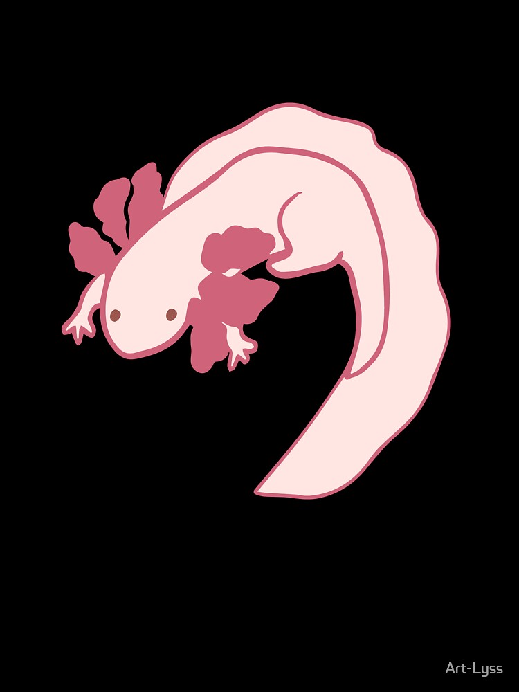 Leucistic Axolotl by Art-Lyss