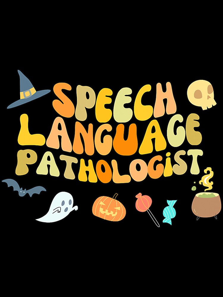 Speech Language Pathology Retro Halloween Speech Therapy by nonstopnightlif