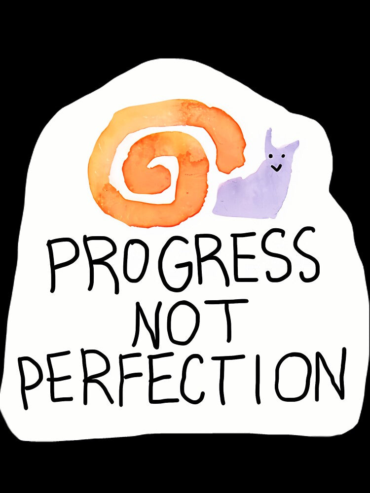 Progress Not Perfection Snail by fmwlsjzymk68