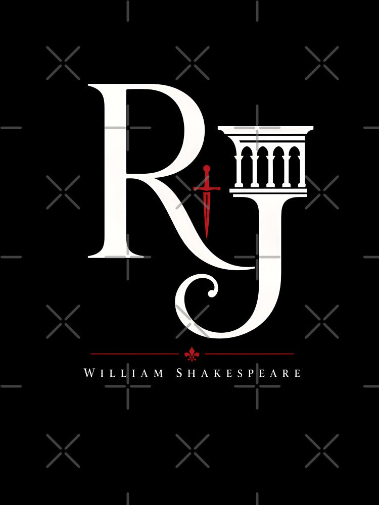 Romeo and Juliet RJ Monogram Balcony Dagger Art by Fenay Designs
